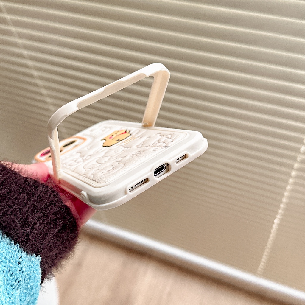 Hoạt Hình Ốp Điện Thoại Tpu In Hình winnie the pooh Có Giá Đỡ Ẩn Cho iphone 15 14 13 11 12 promax