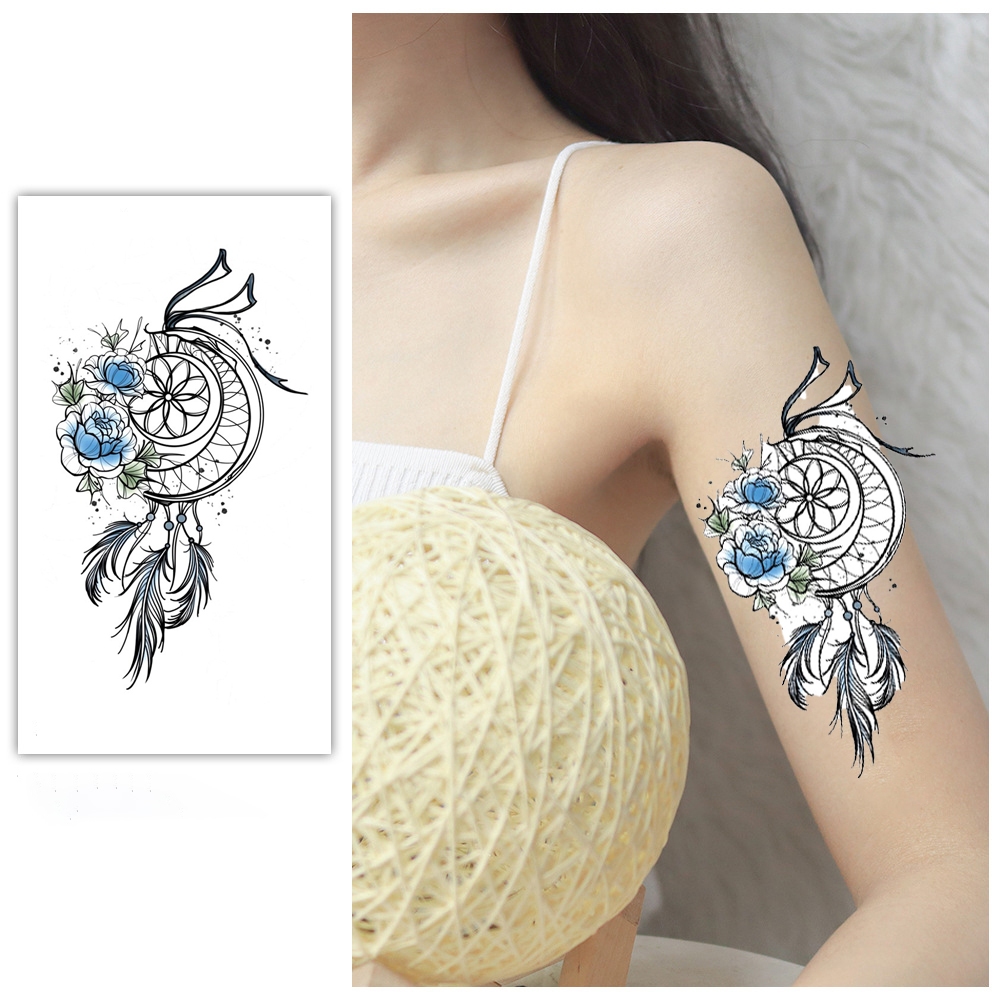 Hình Xăm Dán Chống Thấm Nước Hình Động Vật Và Cây Cối Độc Đáo