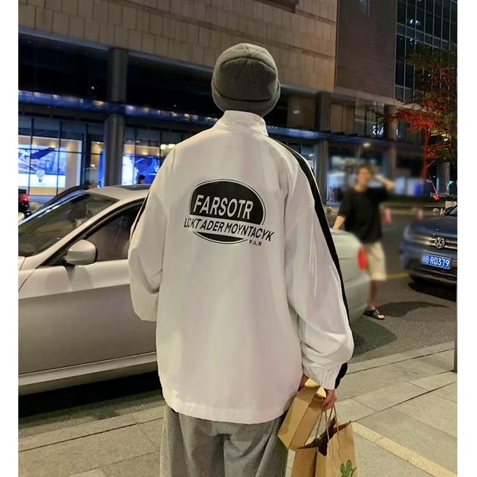 Áo Khoác Bóng Chày Mỏng Dáng Rộng Thời Trang Xuân Thu Cho Nam