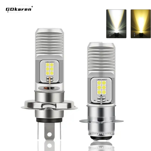 Đèn Pha LED P15D H4 H6 12V-30V 6000K Chất Lượng Cao Cho Xe Mô Tô