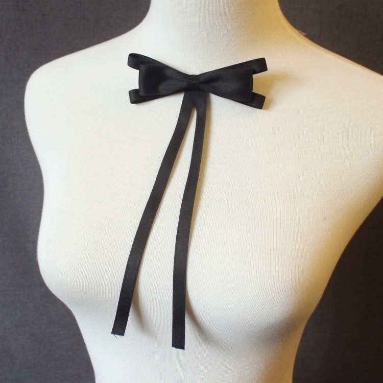 Nơ Cài Cổ Áo Thiết Kế Hình Hoa Dễ Thương Dành Cho Nữ