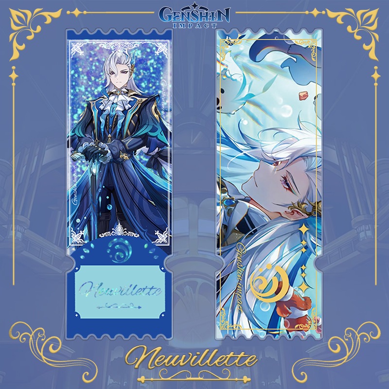 Vé Genshin Impact Flowing Sands Xiao Scaramouche Zhongli HuTao Cát mịn Flash Powder Quà tặng VQRY