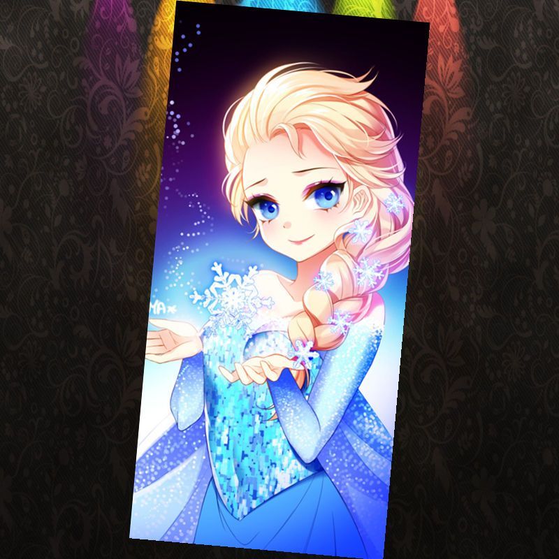 Sglink Khăn Tắm Hình Vuông In Hình Công Chúa elsa Trong Phim frozen Đáng Yêu Cho Bé Gái