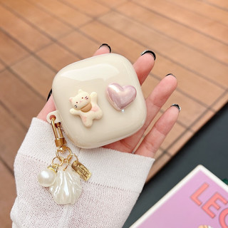 Vỏ Bảo Vệ Hộp Sạc Tai Nghe baseus wm01 / wm02 Bằng silicon tpu Có Móc Khóa Dễ Thương Cho baseus wm01