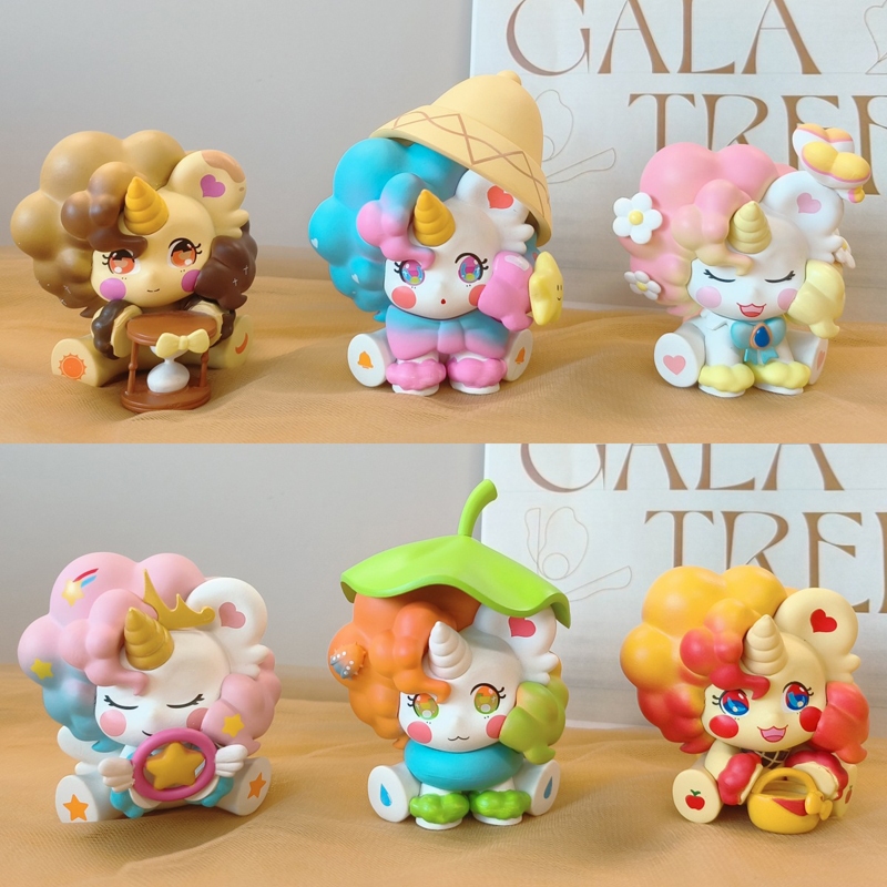 Set 6 Mô Hình Nhân Vật gashapon q Bằng pvc Dễ Thương