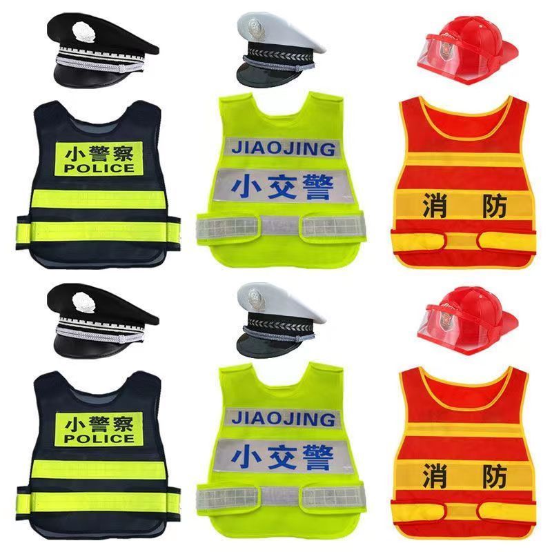 Bộ Đồ Hóa Trang Nhân Vật Cảnh Sát Lính Cứu Hỏa Cho Bé