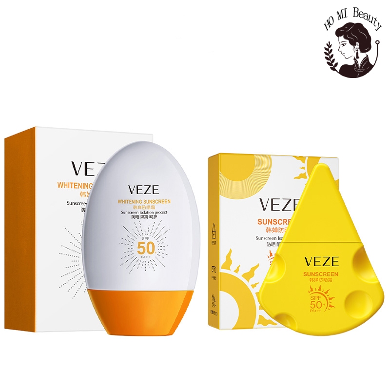 Kem chống nắng VEZE 45ml, 30g bảo vệ tia cực tím,  chỉ số chống nắng cao SPF 50+