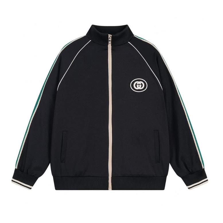 Gucci Áo Khoác Thể Thao Chất Liệu cotton Phối Dây Kéo Thời Trang Dành Cho Cả Nam Và Nữ