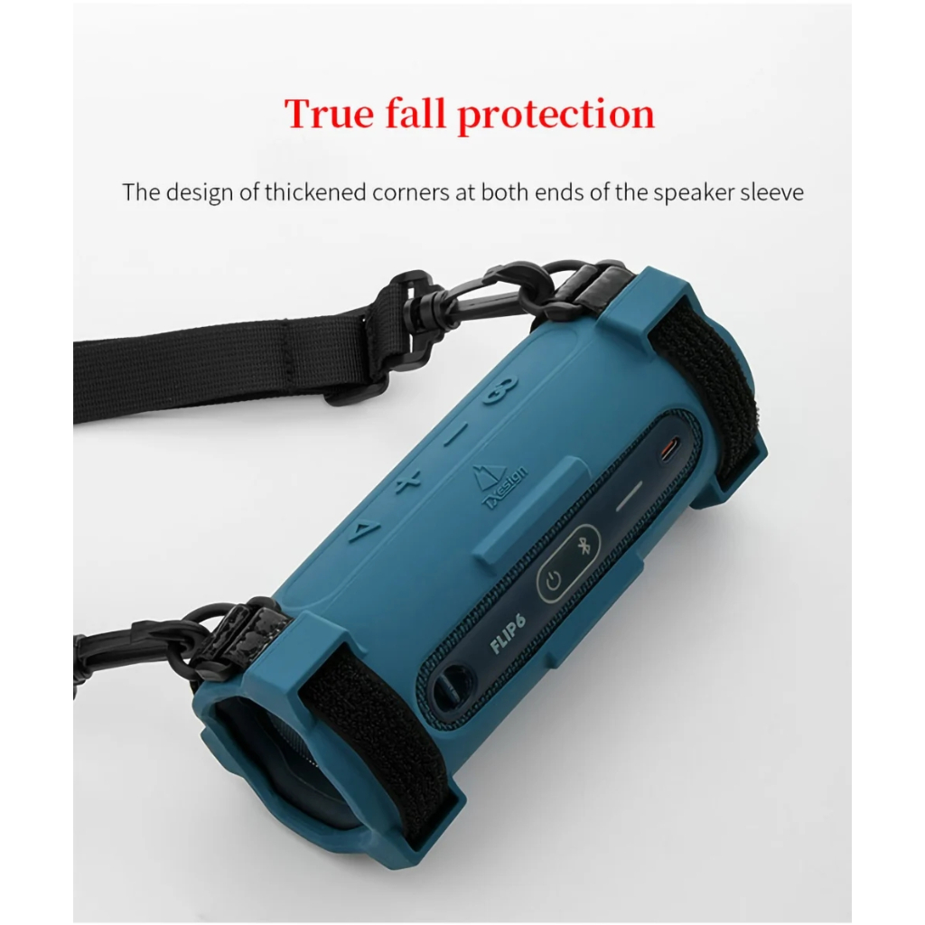 Phù Hợp Vỏ Silicon Bảo Vệ Loa Jbl flip6 Có Dây Đeo Vai