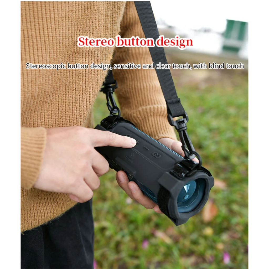 Phù Hợp Vỏ Silicon Bảo Vệ Loa Jbl flip6 Có Dây Đeo Vai