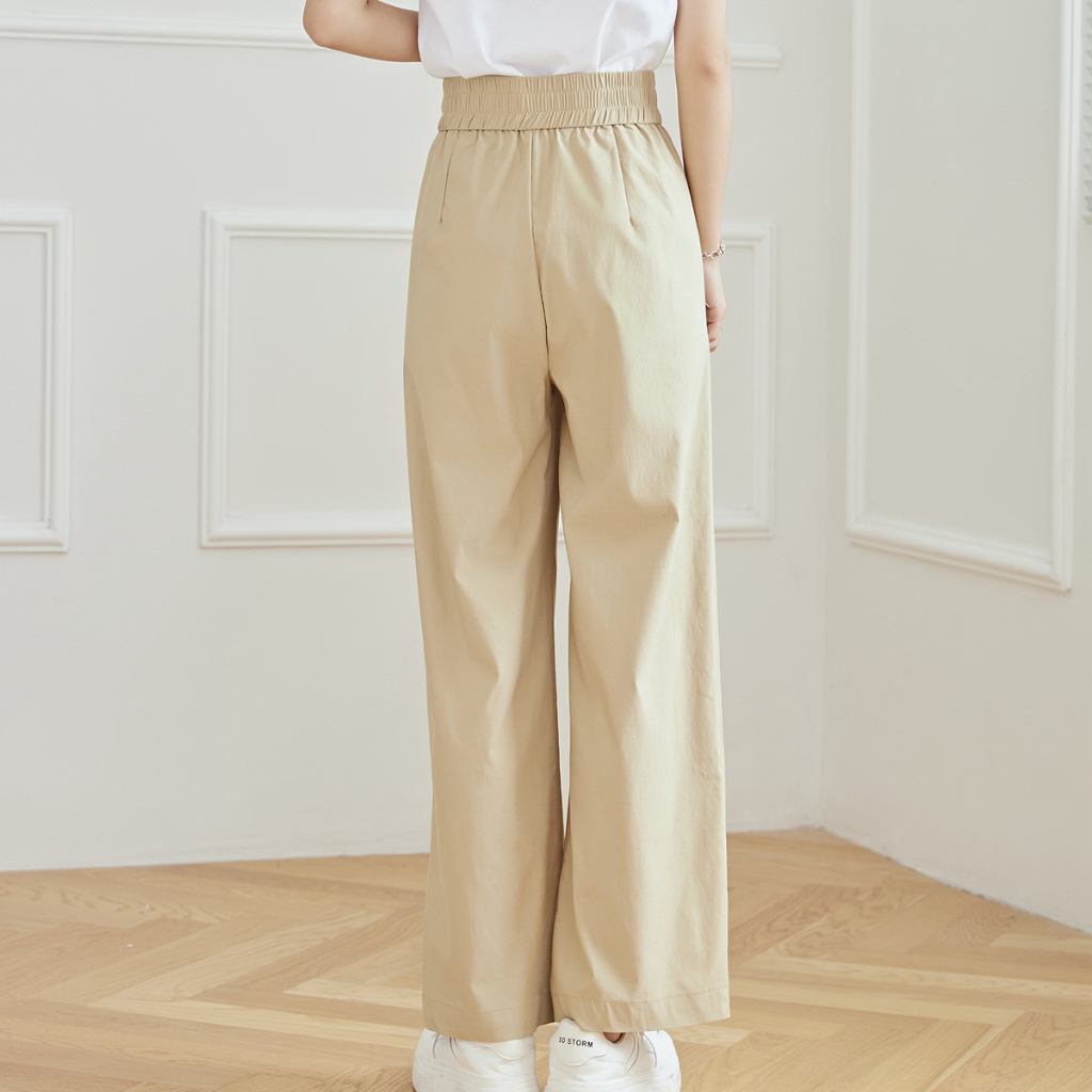 Eyouth 10138 Quần Dài Lưng Cao Thời Trang Công Sở Thanh Lịch Cho Nữ