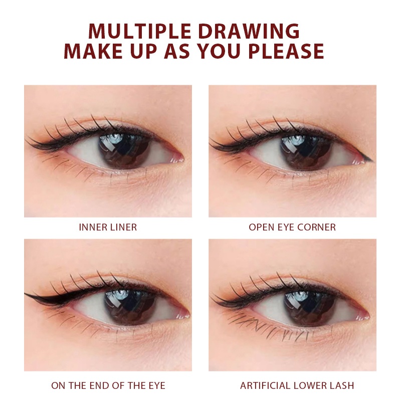 LOTTIEYA Eyeliner Paste  Eyeliner Bút chì Paste, Bền không thấm nước, Shiny Eyeshadow Gel, Eyeliner