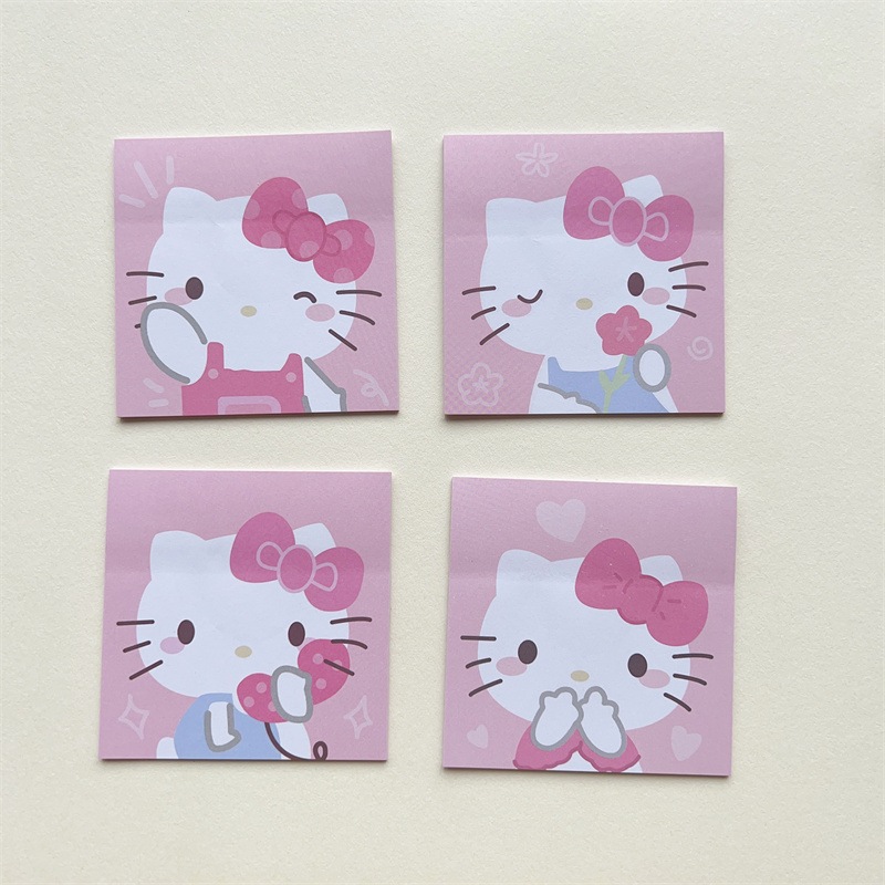 SANRIO Set 80 Tờ Giấy Ghi Chú Họa Tiết kuromi cinnamon Dễ Thương Chất Lượng Cao