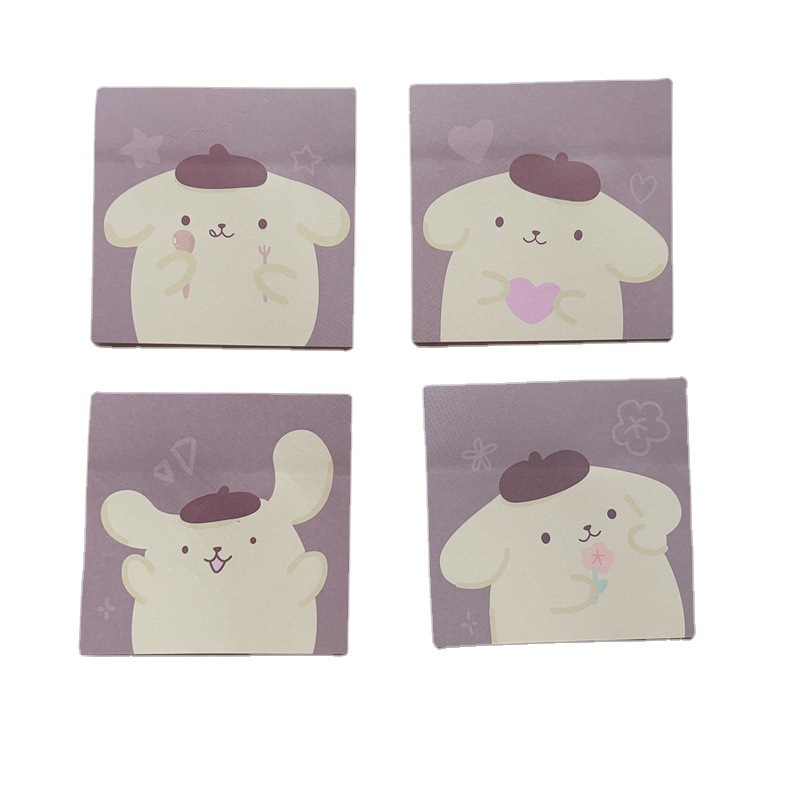 SANRIO Set 80 Tờ Giấy Ghi Chú Họa Tiết kuromi cinnamon Dễ Thương Chất Lượng Cao