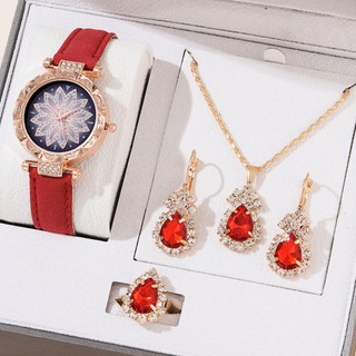 Bộ trang sức đính đá lấp lánh dành cho nữ