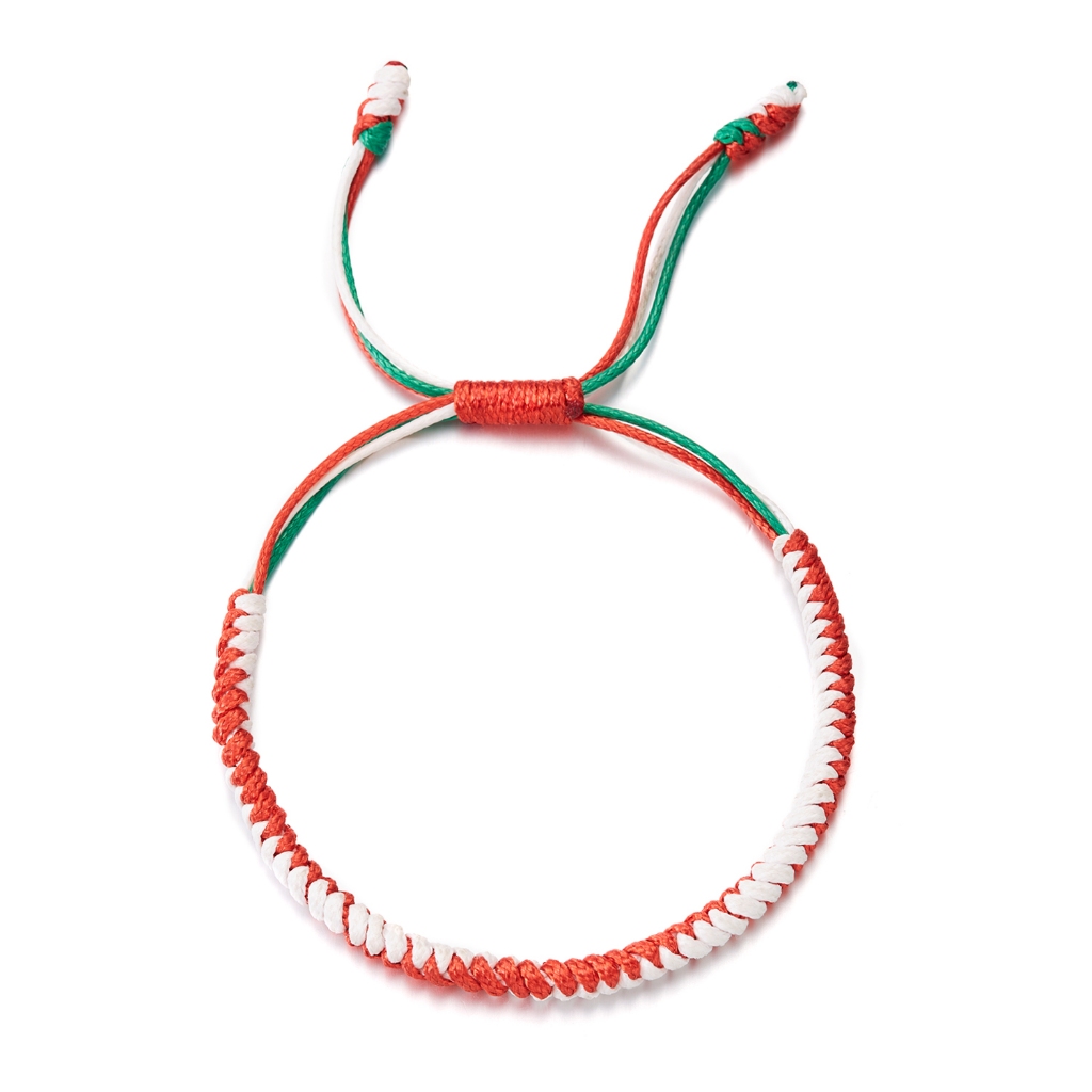 Vòng Tay Dây Bện Thủ Công Nhiều Màu Tùy Chỉnh Thời Trang Giáng Sinh Cho Nữ