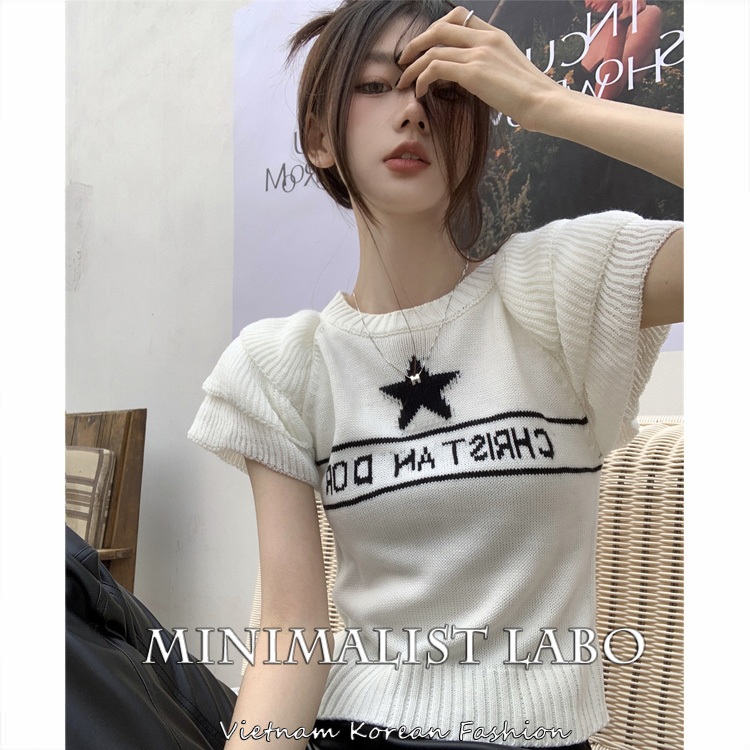 Minimalist Labo Áo Thun Nam Tay Ngắn Dáng Ôm Thời Trang Phong Cách