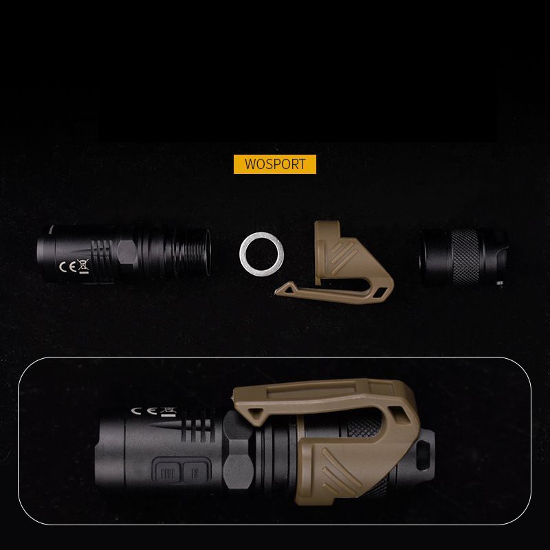 Wosport Đèn Pin Dạng Kẹp Bỏ Túi Tích Hợp Đèn Pin Một inch