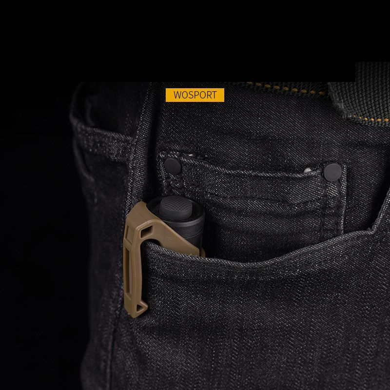 Wosport Đèn Pin Dạng Kẹp Bỏ Túi Tích Hợp Đèn Pin Một inch