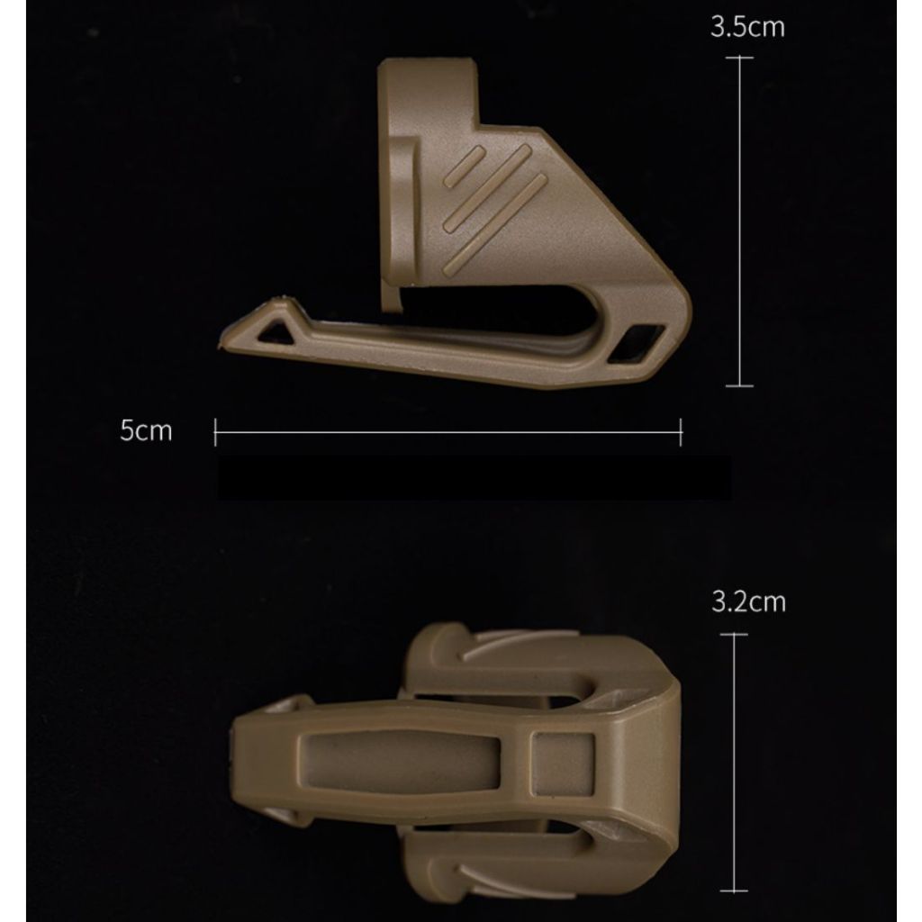 Wosport Đèn Pin Dạng Kẹp Bỏ Túi Tích Hợp Đèn Pin Một inch