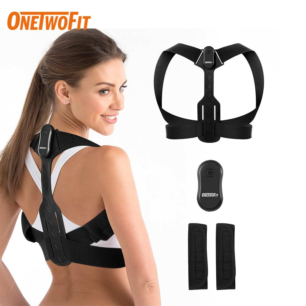 Đai chống gù lưng ONETWOFIT OT044802 có nẹp cải thiện cột sống/giải quyết tình trạng gù lưng và giữ dáng/có nhắc rung