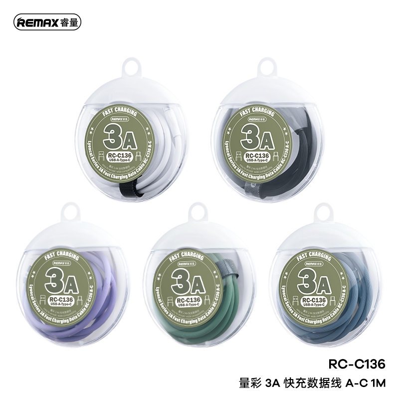 Cáp Sạc Nhanh remax 3a rc-c136