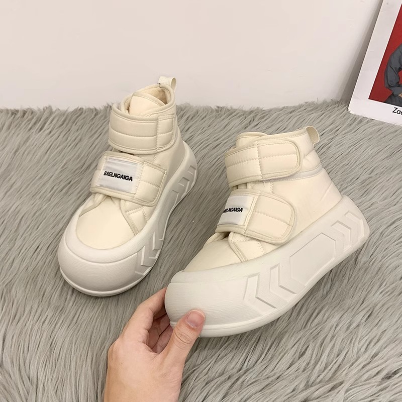 VENUS  Dép bông Dép lông giày thể thao nữ đáy dày  Chống thấm nước Thanh lịch Bảnh bao Tự tin FYD23B08IV 45Z231108