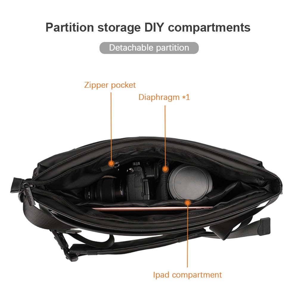 Watcun Túi Đựng Máy Ảnh pb008 6l Sức Chứa Lớn Không Gương Lật Có Thể Tháo Rời Cho canon sony nikon