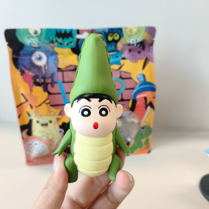 Set 6 Mô Hình Nhân Vật Phim Hoạt Hình shin-chan nohara shinnosuke / Gấu Trúc / Gà / Cừu Bằng pvc