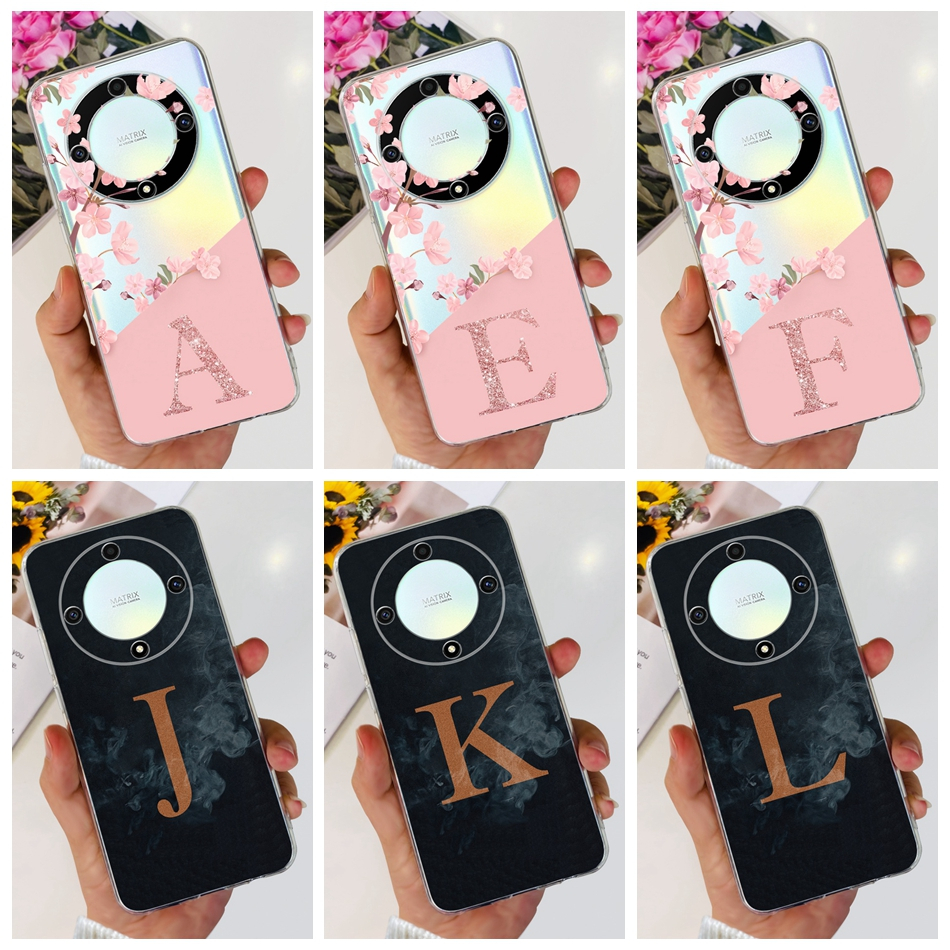 Honor Ốp Điện Thoại tpu Silicon Mềm Họa Tiết Hoa Và Chữ Cho honor x9b 2023 honor x9b x 9b 5g