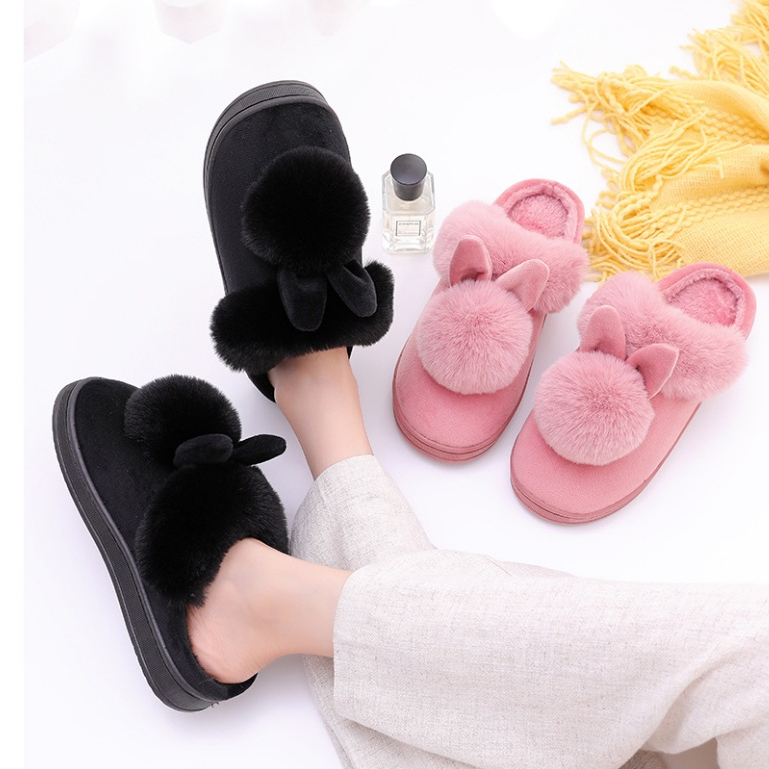 Dép Bông Đi Trong Nhà 196 Prowow Tai Dài Giữ Ấm Cho Cặp Đôi