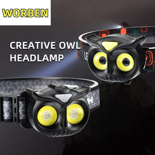 Đèn Pha led mini Cảm Biến Siêu Sáng Hình Cú Mèo Cho Hoạt Động Ngoài Trời