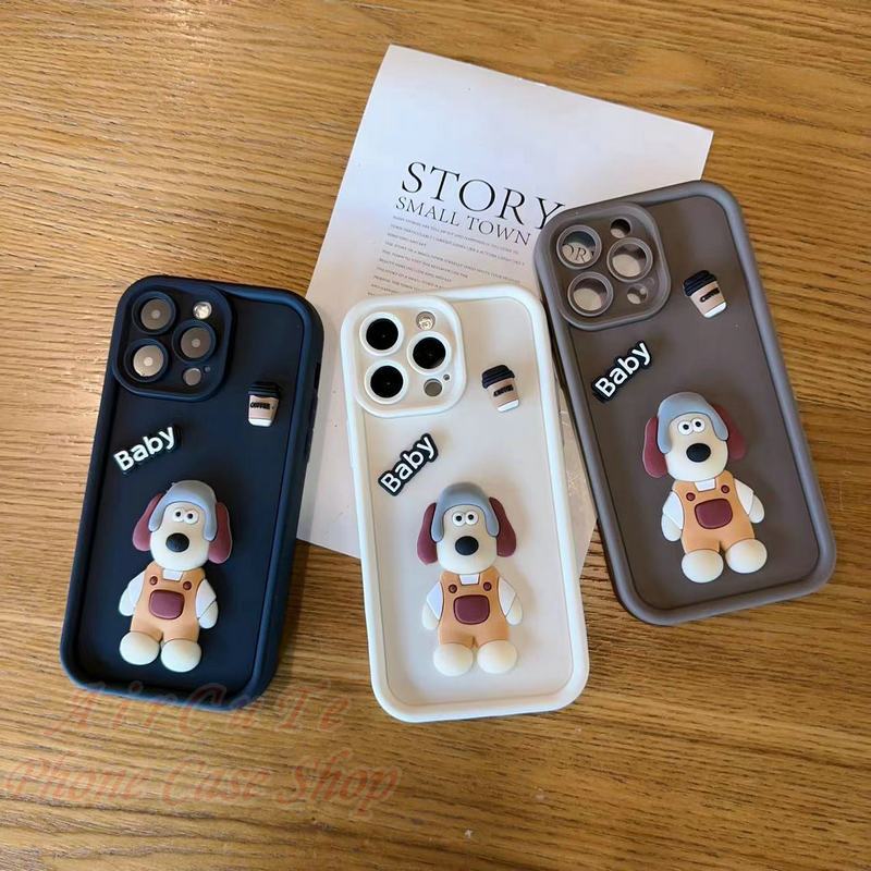 Ốp lưng Samsung A34 A33 A32 A31 A30 A24 A23 A22 A21S A20 A20S A10S 4G 5G Protect Stair Camera Coffee Baby Dog Patch Soft Case