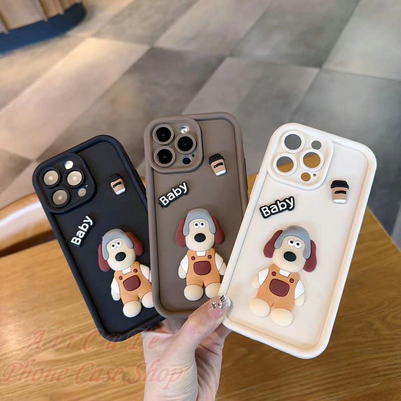 Ốp lưng Samsung A34 A33 A32 A31 A30 A24 A23 A22 A21S A20 A20S A10S 4G 5G Protect Stair Camera Coffee Baby Dog Patch Soft Case