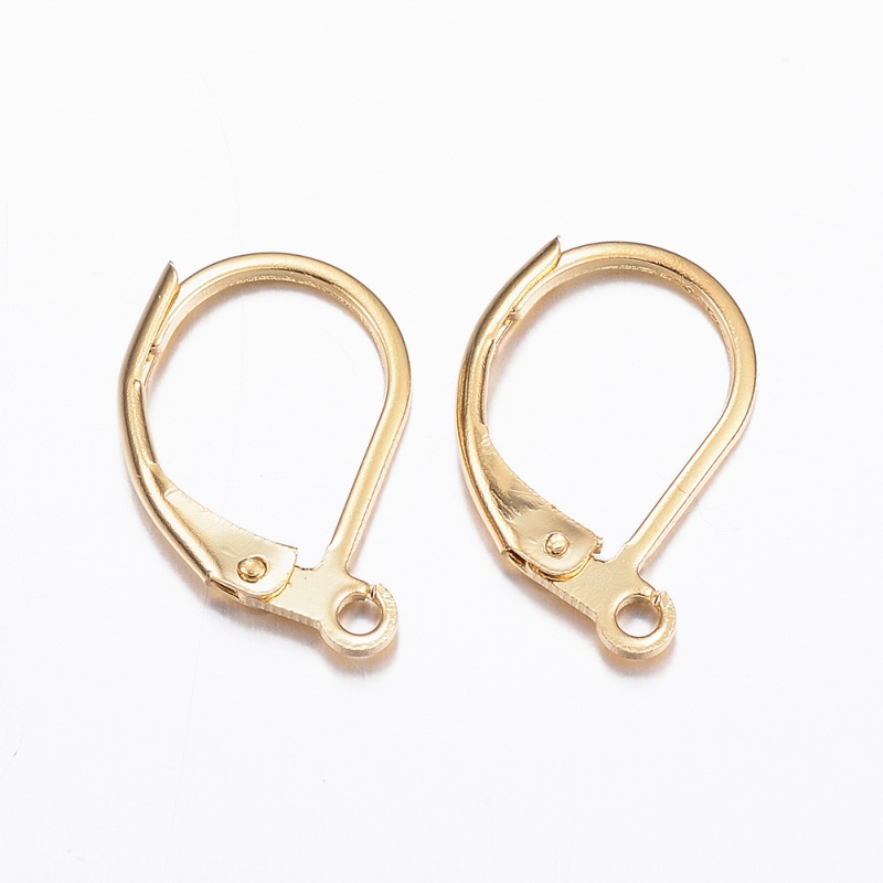 Set 10~50 Chiếc Bông Tai Mạ Vàng 24k Bằng Thép Không Gỉ Nhiều Màu Sắc Thời Trang