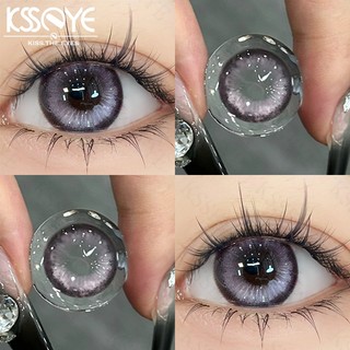Bộ 2 Kính Áp Tròng ksseye Màu Tím Tự Nhiên (0-8.00) (1 Cặp) 14.5mm / 14.2mm