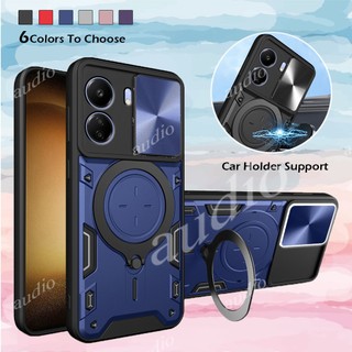 Ốp điện thoại cho redmi 13c 4g 5g 2024 đẩy cửa sổ camera dành cho redmi 13c 13 c c13 redmi13c 4g 5g mặt sau cứng có giá đỡ nhẫn tpu cạnh chống sốc ốp lưng chống rơi