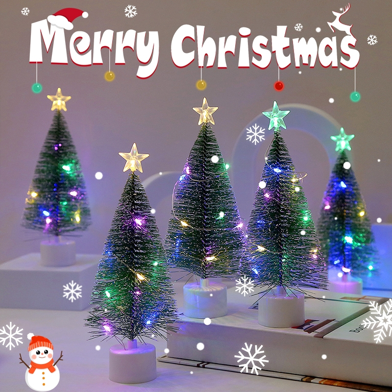 Đèn led phát sáng đầy màu sắc cây thông noel trang trí cửa sổ trang trí khí quyển