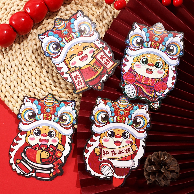 Bộ 6 Bao Lì Xì Đỏ Mừng Năm Mới 2024 cny Cho Bé