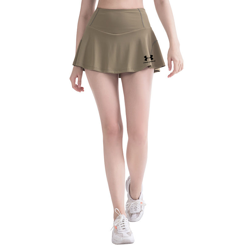 UNDER ARMOUR Under Armor Chân Váy Ngắn Thể Thao Lưng Cao Giả Hai Lớp Khô Nhanh Chống Ánh Sáng Cho Nữ
