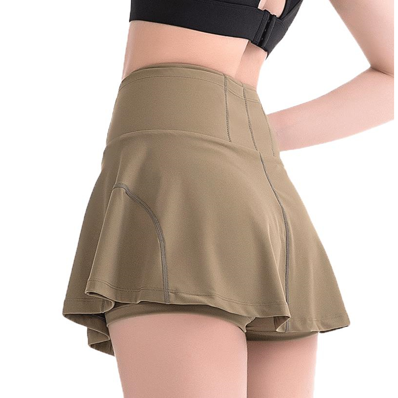 UNDER ARMOUR Under Armor Chân Váy Ngắn Thể Thao Lưng Cao Giả Hai Lớp Khô Nhanh Chống Ánh Sáng Cho Nữ