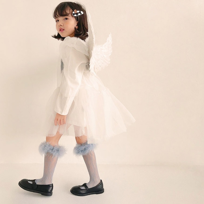 Vớ Ren Lông Vũ Công ChúA Cho Bé GáI