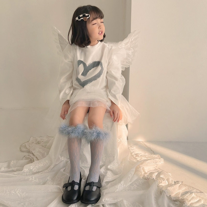 Vớ Ren Lông Vũ Công ChúA Cho Bé GáI