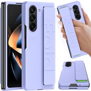 Bao Da Điện Thoại pc Mỏng Chống Sốc Chống Trầy Xước Có Dây Đeo Tay Cho samsung galaxy z fold 5 z fold 5 Ốp