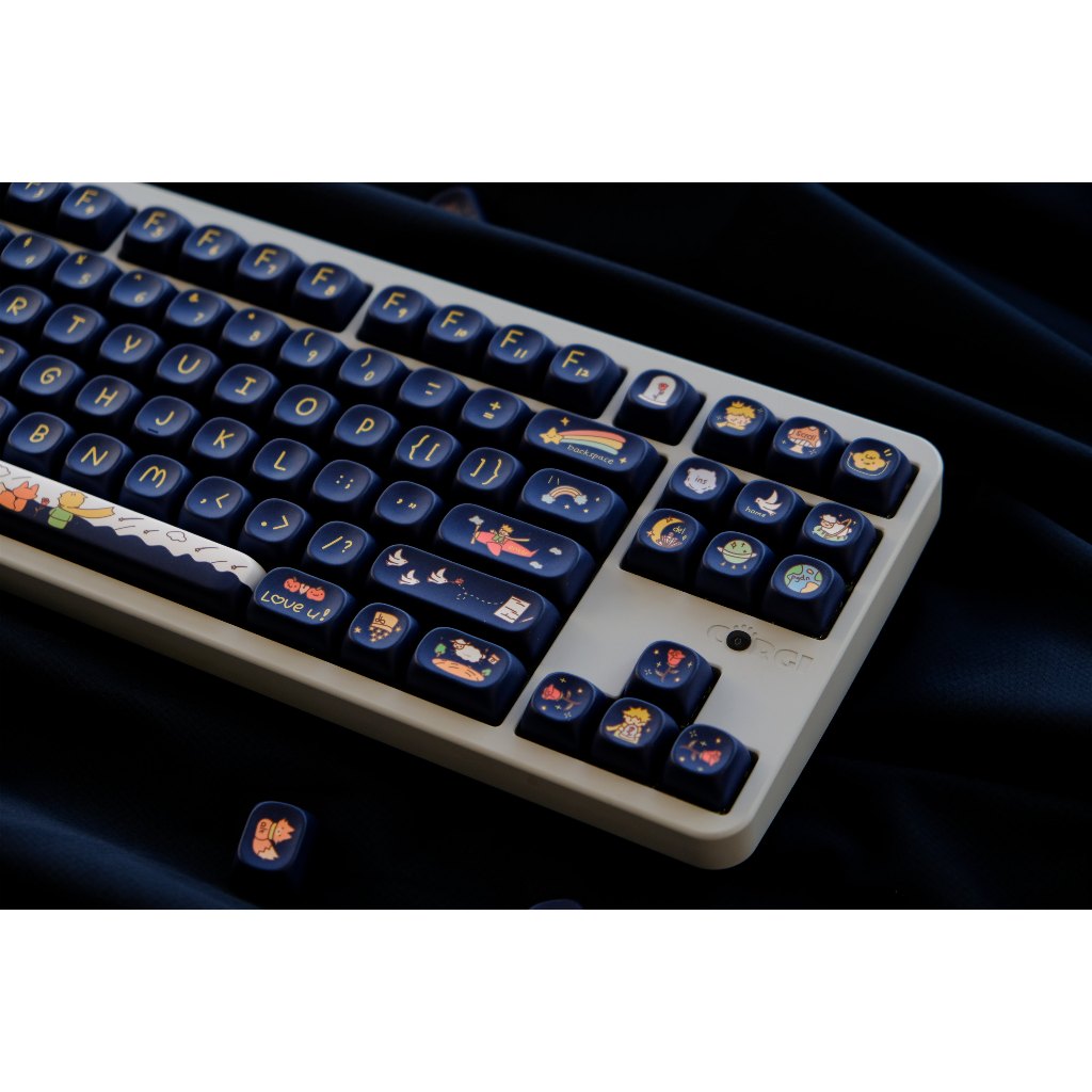 Keycaps Hoàng Tử Bé GMK, 126 Phím Keycaps MOA Profile DYE-SUB Keycaps GMK Cá Tính Cho Bàn Phím Cơ