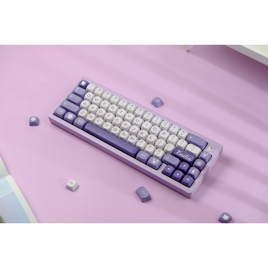 Keycaps GMK Ice Witch, 126 Phím Keycaps MOA Profile DYE-SUB Keycaps GMK Cá Tính Cho Bàn Phím Cơ