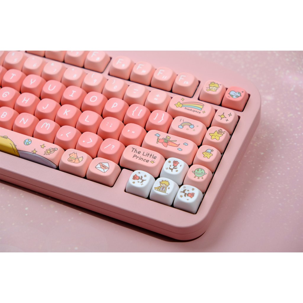 Keycaps Hoàng Tử Bé GMK, 126 Phím Keycaps MOA Profile DYE-SUB Keycaps GMK Cá Tính Cho Bàn Phím Cơ