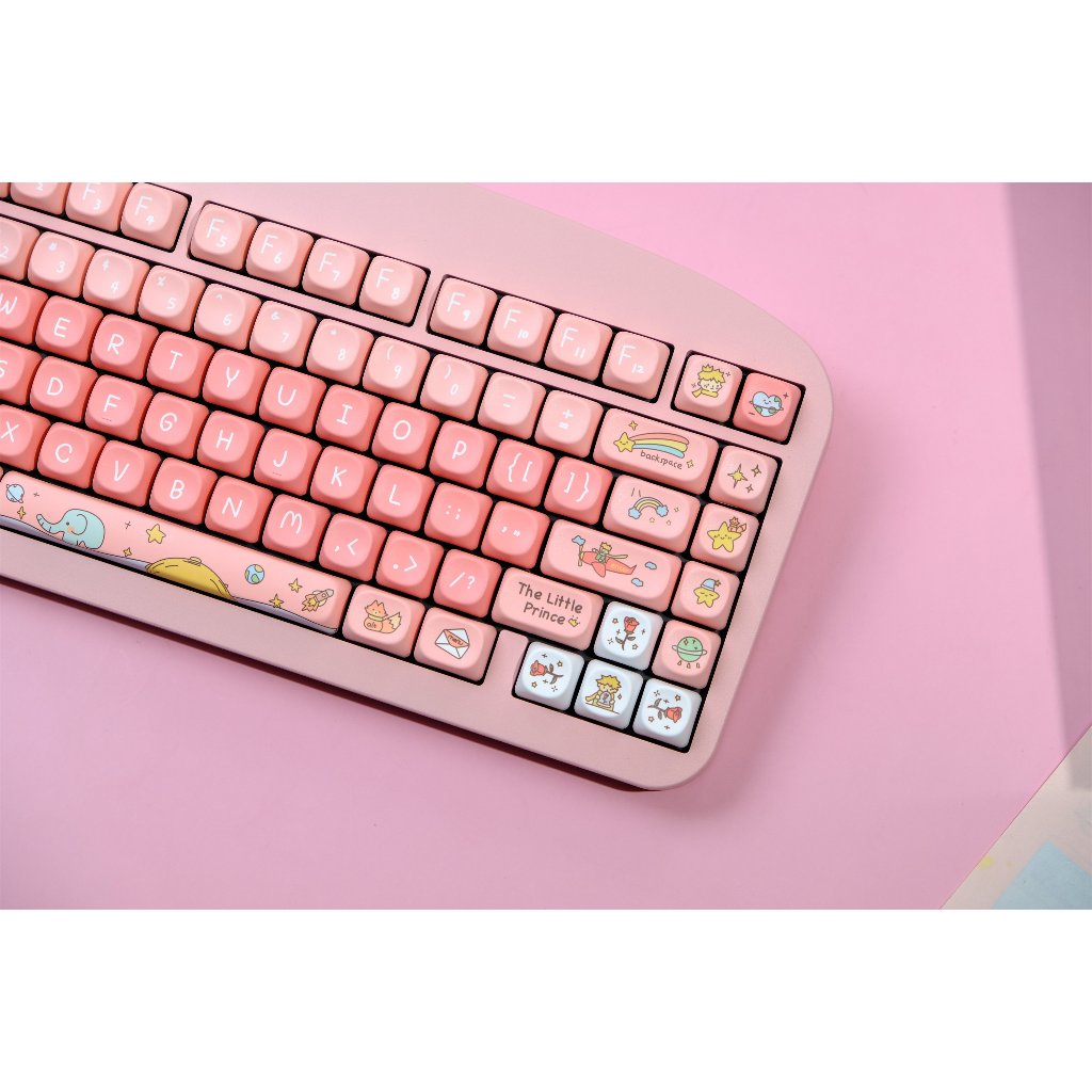 Keycaps Hoàng Tử Bé GMK, 126 Phím Keycaps MOA Profile DYE-SUB Keycaps GMK Cá Tính Cho Bàn Phím Cơ