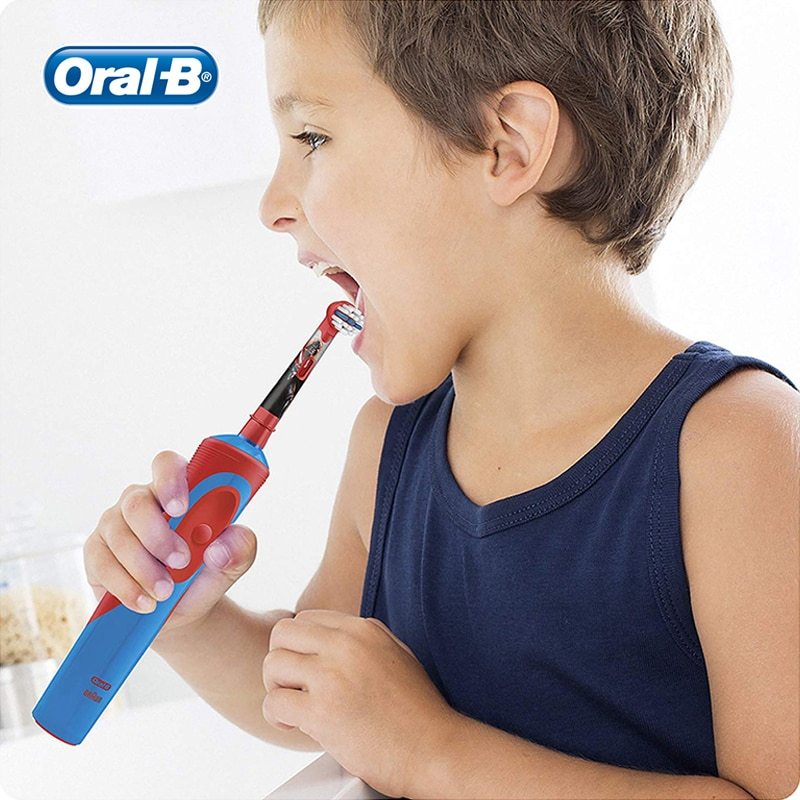 ORAL B Đầu Bàn Chải Đánh Răng eb10 Lông Mềm Xoay Được Làm Trắng Răng Họa Tiết Hoạt Hình disney Cho Trẻ Em