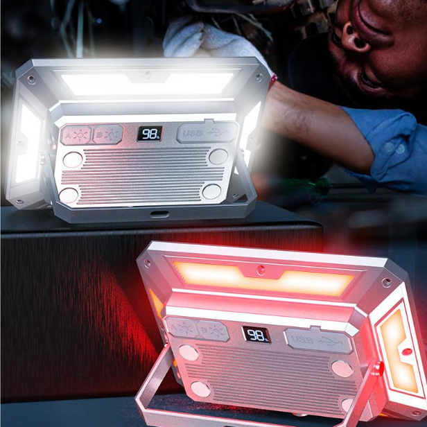 Đèn Pin led cob Từ Tính Mạnh Đa Năng 8 Chế Độ Sáng 4000mah